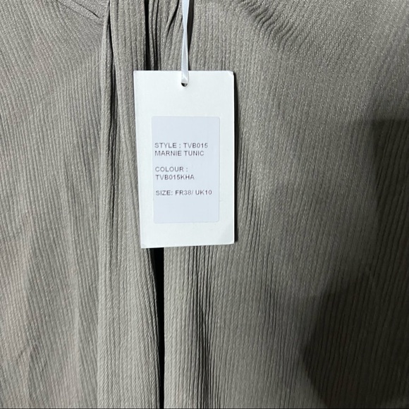 NWT TOVE MARNIE SILK CREPON TUNIC TOP SIZE 8 - Picture 7 of 11